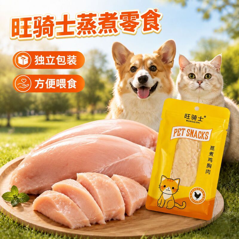 Spot Wholesale Pet Snacks Boiled Chicken Breast Dog and Cat Snacks Steamed Chicken for Dogs and Cats Universal 40g Spot Wholesale Pet Snacks Boiled Chicken Breast Dog and Cat Snacks Steamed Chicken for Dogs and Cats Universal 40g