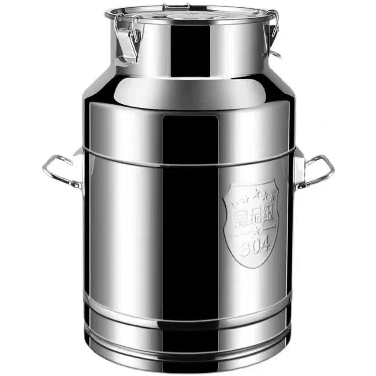 Barril de aceite de acero inoxidable 304 barril sellado de grado alimenticio tanque de té barril de leche barril de transporte barril de fermentación de gran capacidad barril de vino