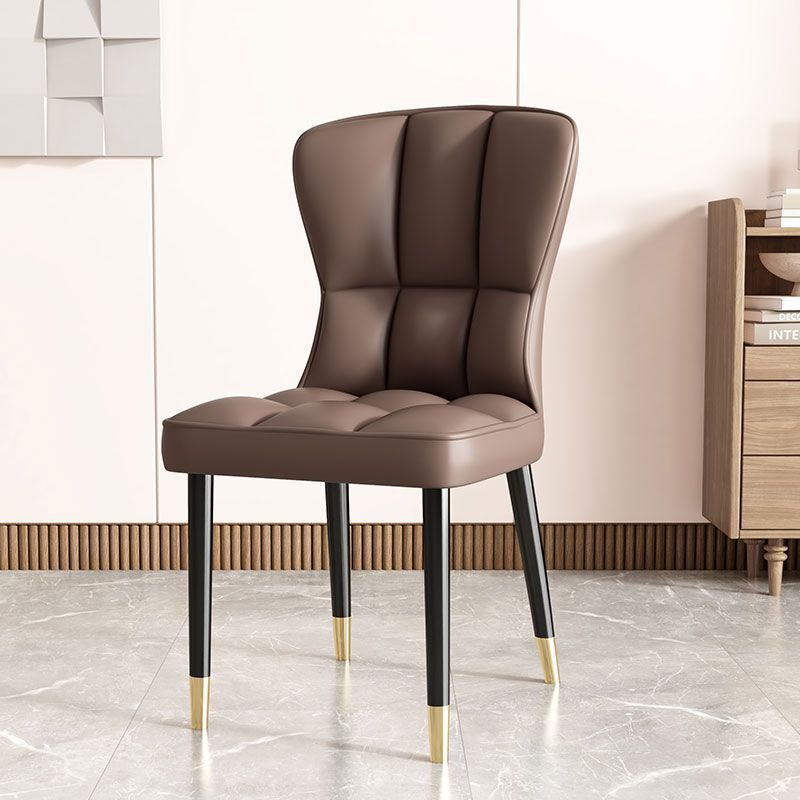 Asiento de restaurante nórdico simple respaldo superior silla de comedor de paquete flexible silla de negociación de hotel image 19