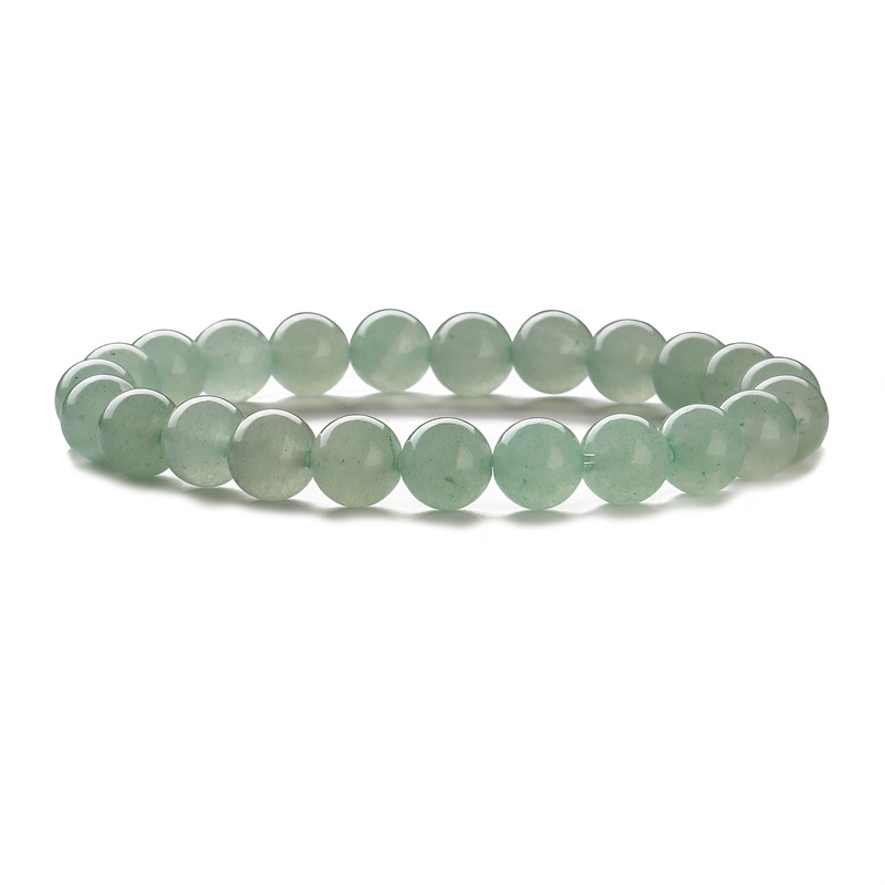 Fábrica directa de piedra natural pino blanco pulsera de cuentas orquídea pulsera acabado joyería pulsera multicolor al por mayor para hombres y mujeres