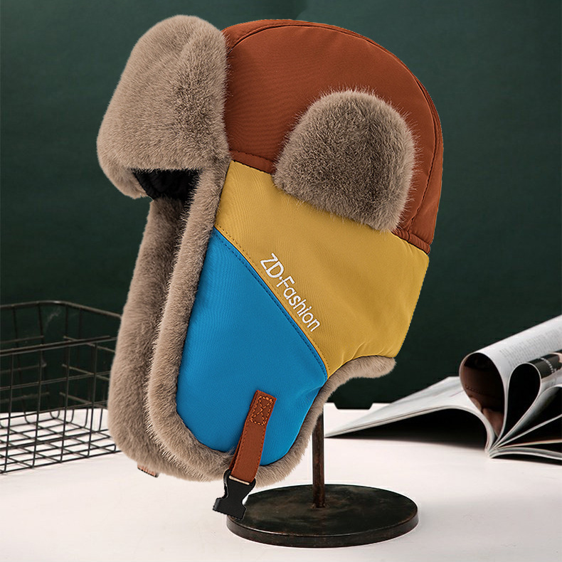 Trapper Hat Warm Windproof Ear Protection Skiing Hat For Winter_voghion.com