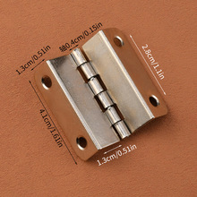 精茂五金新中式41mm边长四折仿古铁皮4孔三折直角合页直角边