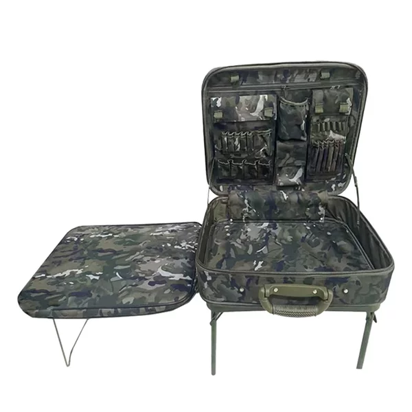 Camouflage Command Work Box Multi-Purpose Command Equipment Box Political Work Box Outdoor Work Box Storage Tool with Bracket