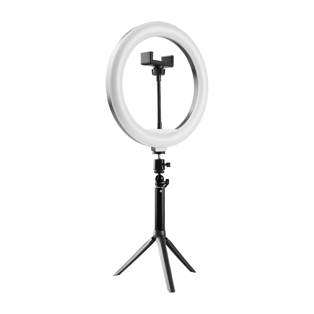 Luz de Transmisión en Vivo Esencial de 10 Pulgadas para Streamers, Iluminación para Fotografía, Aro de Luz de Escritorio, Aro de Luz, Luz Suave para Fotografía