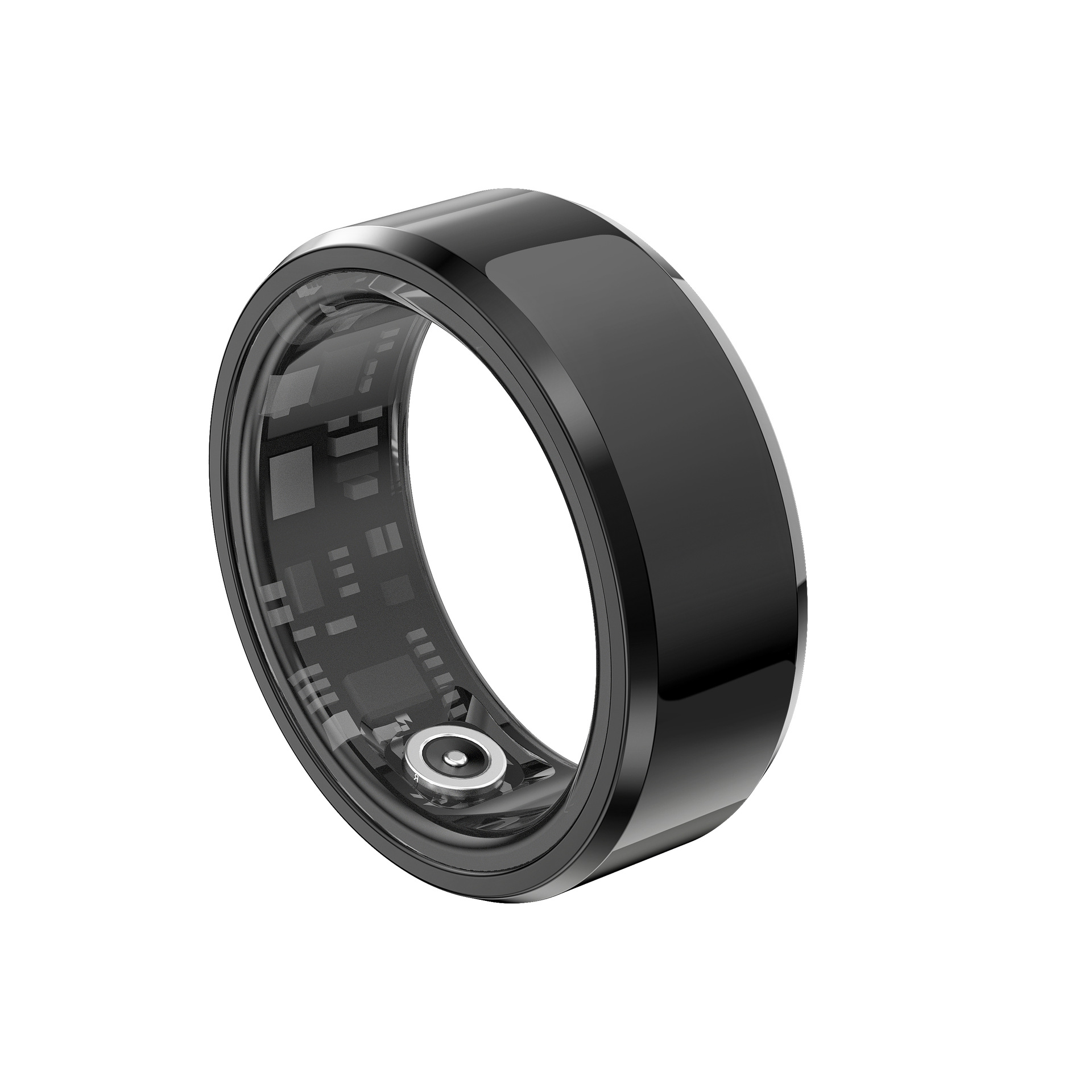 Anillo inteligente multifuncional oxígeno sangre monitoreo de la frecuencia cardíaca tecnología negra impermeable Bluetooth anillo inteligente01