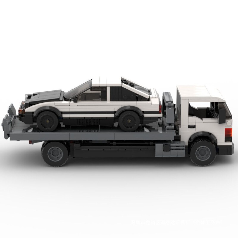 Initial D Building Blocks Compatible with Lego, Universal Flatbed Trailer Rescue Model Series 8 Initial D Building Blocks Compatible with Lego, Universal Flatbed Trailer Rescue Model Series 8