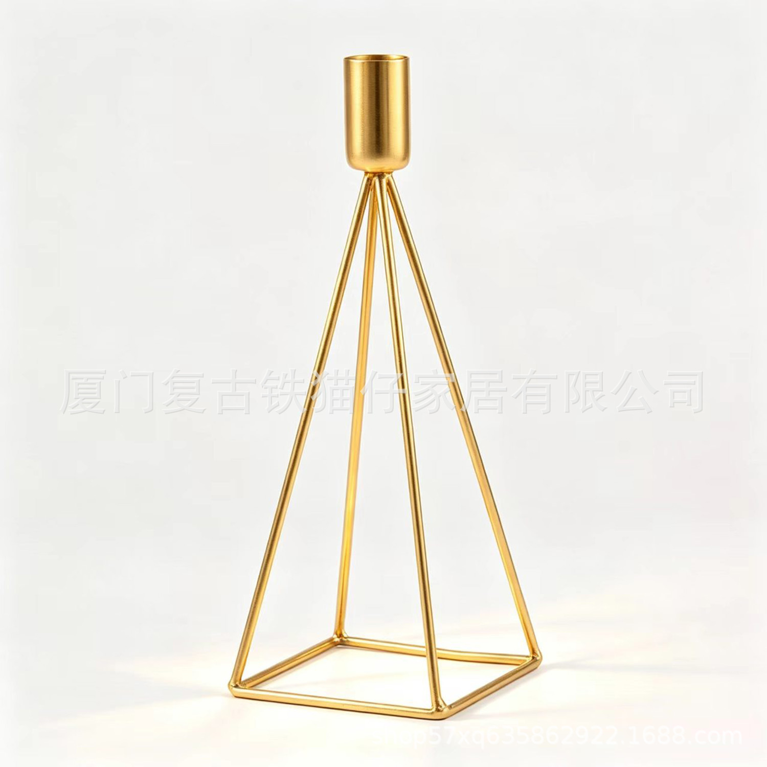 Candelabro de Mesa de Hierro Decorativo para Comedor