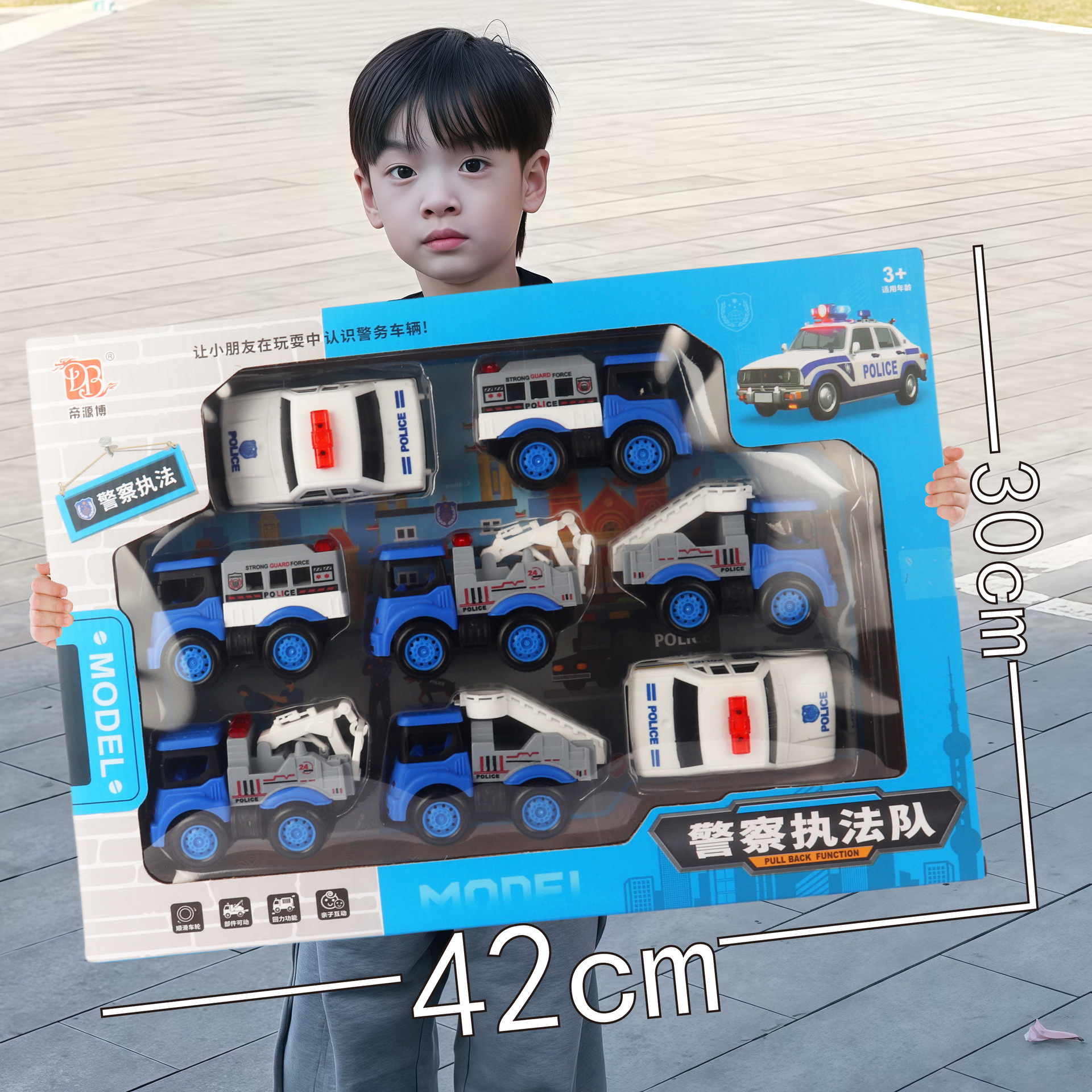 Caja de regalo de envío gratis, juego de coche de ingeniería, modelo de fuego de juguete, coche de retorno inercial, puesto de juguete para niños, regalo al por mayor