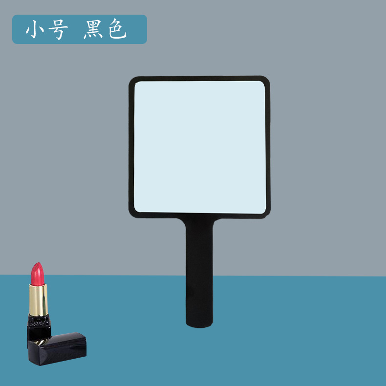 Espejo de Maquillaje de Mano con Logotipo Personalizado de Plástico, Espejo Portátil con Mango, Espejo Pequeño Promocional de Alta Definición para Regalo Publicitario