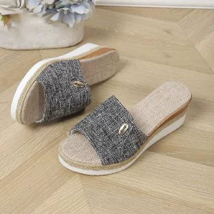 Slippers, footwear platform, beach slide for leisure, for import, European style, plus size