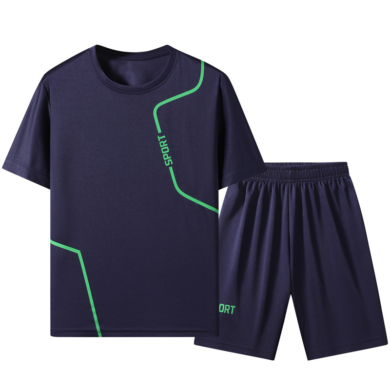 Hombres y mujeres de verano para niños nuevos trajes casuales para hombres pantalones cortos de mangas cortas pantalones de secado rápido trajes deportivos para hombres