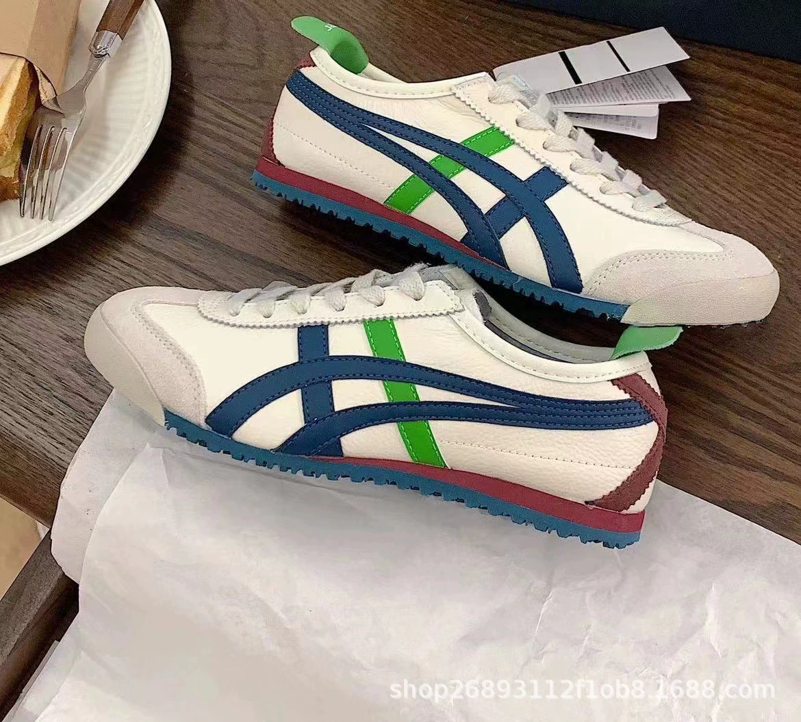 Кроссовки Onitsuka Tiger, мужская повседневная обувь, низкие белые кеды, женские белые кеды