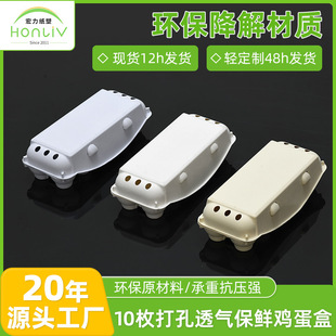 10 Perforated Egg Preservation Boxes, Biodegradable A4 Paper Pulp, Wood Pulp, Anti-Fall Egg Trays, Sugarcane Pulp Egg Protection Boxes