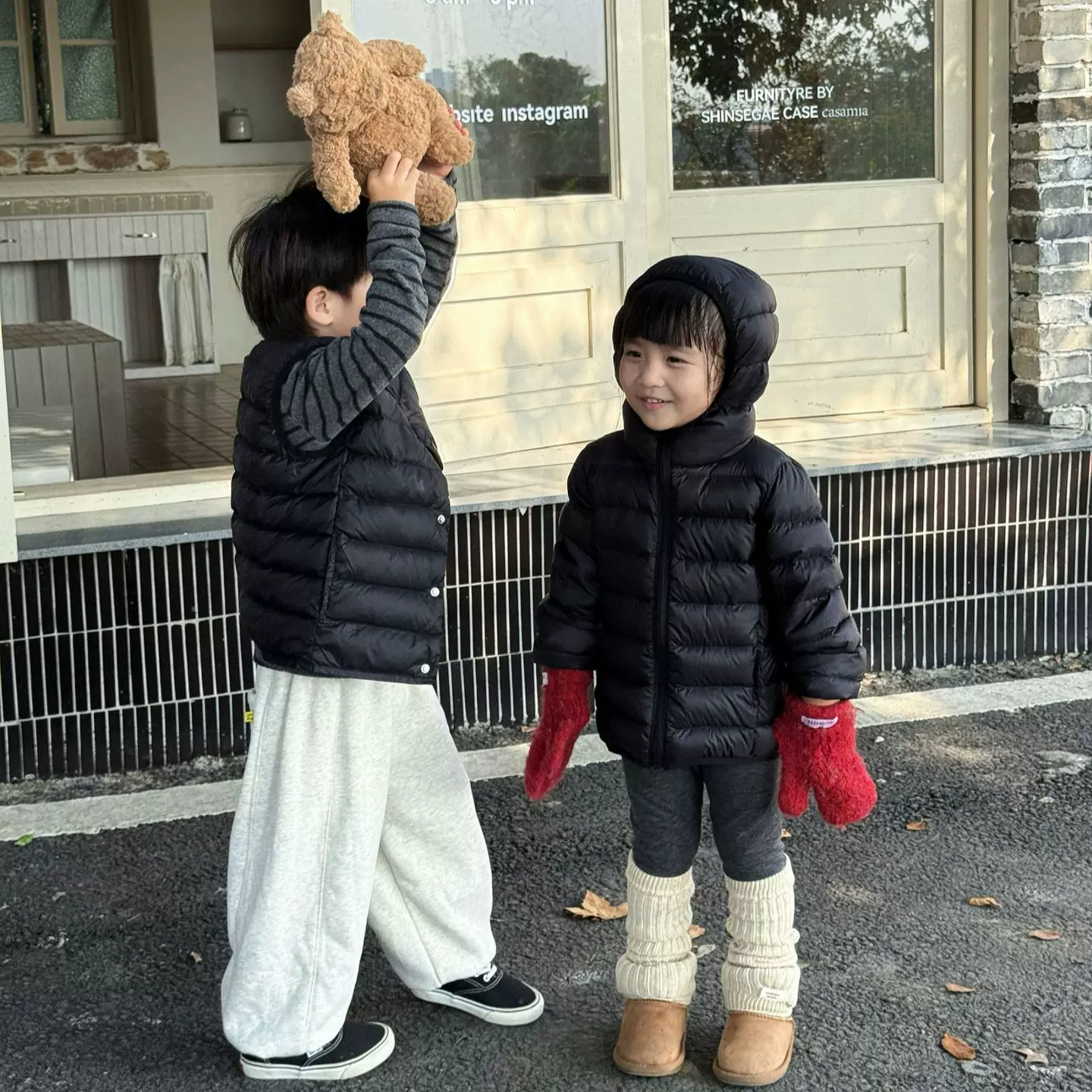 冬季儿童纯色保暖羽绒外套中小童休闲百搭安心90绒羽绒马甲内胆