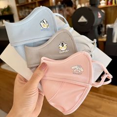 儿童口罩棉布秋冬季户外防寒保暖加厚男女宝宝可爱护脸漏鼻孔透气