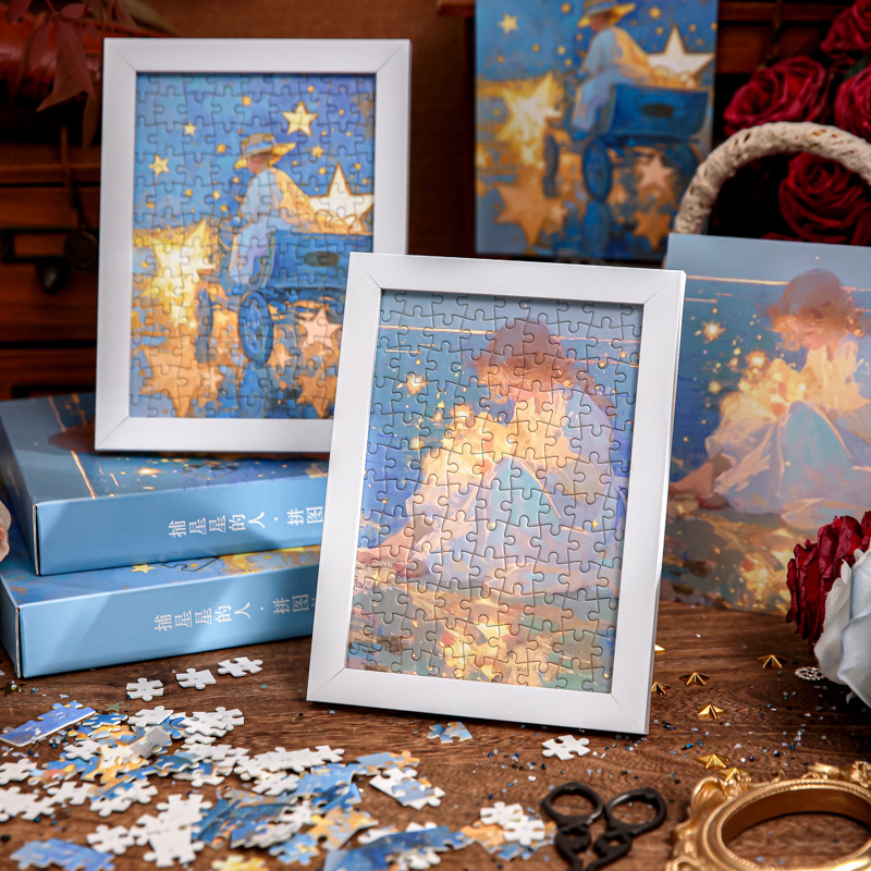 Caja de regalo del Sr. Paper Puzzles serie de estudiantes coreanos regalos de vacaciones de escritorio puzzles adornos