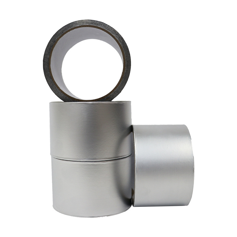 Cinta de papel de aluminio compuesto de PET, sellado de tuberías de aire acondicionado, cinta de papel de aluminio resistente a altas temperaturas, impermeable para cocina y baño, ignífugo