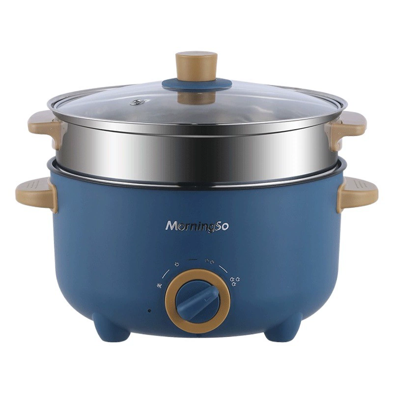 Электрический горшок Маленькая Бытовая универсальная электрическая кастрюля для общежития Студенческая маленькая электрическая кастрюля Электрическая кастрюля для жарки