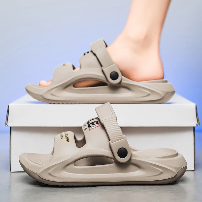 Zapatillas transfronterizas para hombre, ropa exterior de verano, plataforma antideslizante, zapatos de playa deportivos de ocio, sandalias de doble uso para estudiantes