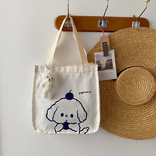 Japanese Style Fresh Style Canvas Bag Women's 2021 New Fashionable Autumn and Winter Student Class Crossbody Bag Handbag Shoulder Bag