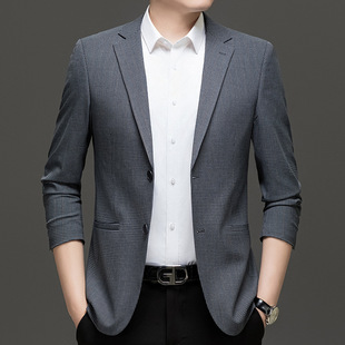 Men's suit jacket spring and autumn new slim casual suit men's business trend single western jacket wholesale