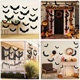 2023 new Halloween PP bat hanging decoration tree wall porch pendant luminous holiday party supplies