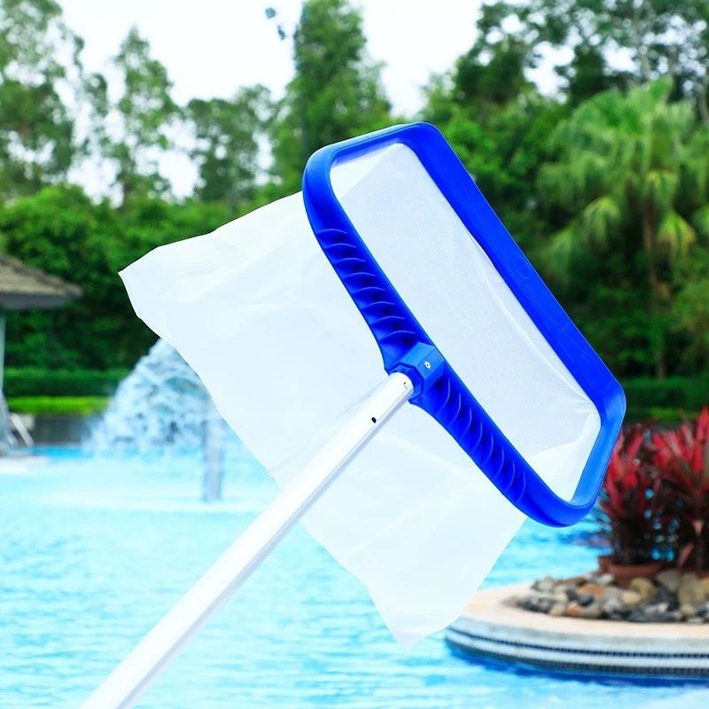 Piscina de pesca red telescópico barra de pesca red hoja de pesca bolsillo piscina de pesca red de pesca red de pesca piscina de pesca red de pesca herramienta de limpieza de piscina de cifrado