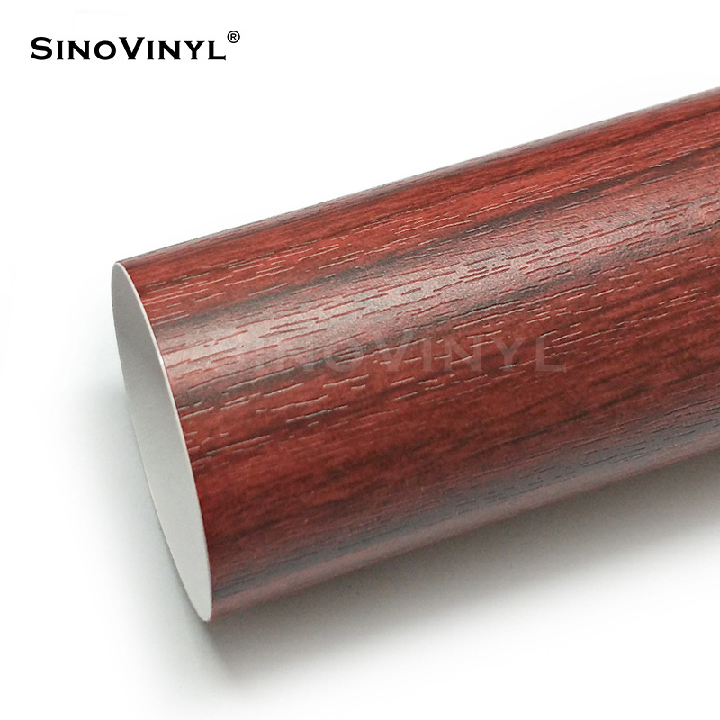 Carlake grano de madera cambio de color película pera flor madera decoración interior cambio de color Acacia madera central control pegatina simulación película de madera
