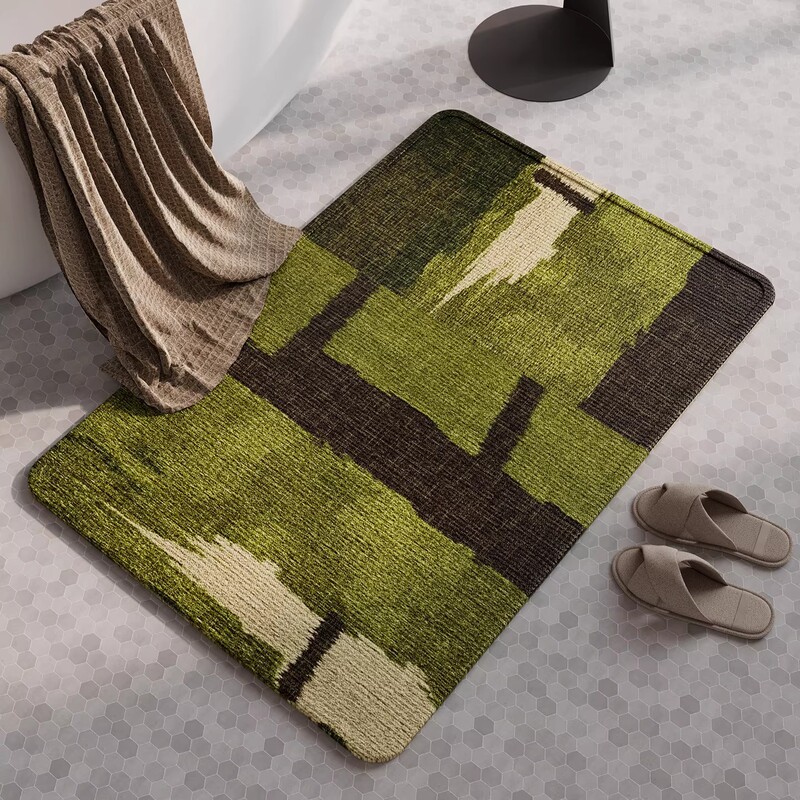 Directly Shipped from the Manufacturer: Forest-Style Diatomaceous Earth Bathroom Absorbent Quick-Dry Non-Slip Floor Mat for Home Entrance and Doorways Directly Shipped from the Manufacturer: Forest-Style Diatomaceous Earth Bathroom Absorbent Quick-Dry Non-Slip Floor Mat for Home Entrance and Doorways