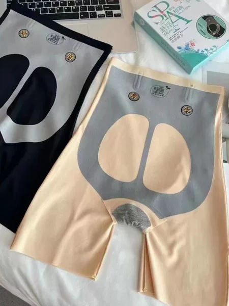 Magic Suspension Pants 5D High Waist Pure Cotton Crotch Lift Butt-Lifting Tummy-Tucking Seamless Waist-Tightening Safety Shorts