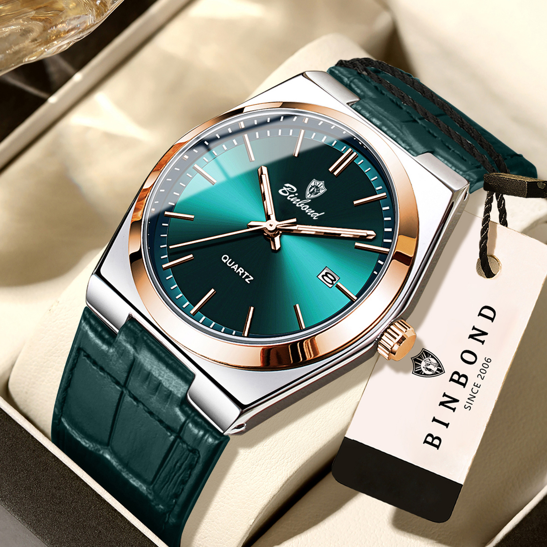 Binbang brand luxury men's watch new ultra-thin waterproof quartz watch live foreign trade explosions a generation of hair