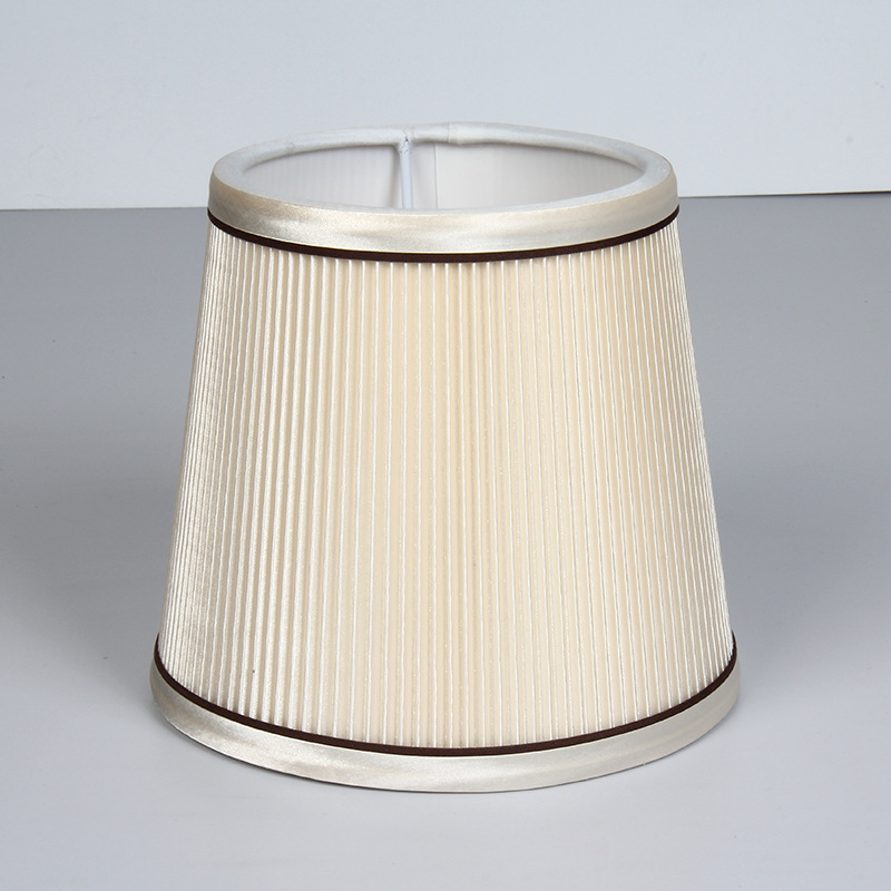 Xiaoping Post pantalla lámpara de mesa Shell pantalla de tela accesorios de iluminación cubierta de etiqueta plana simple pantalla de piso al por mayor