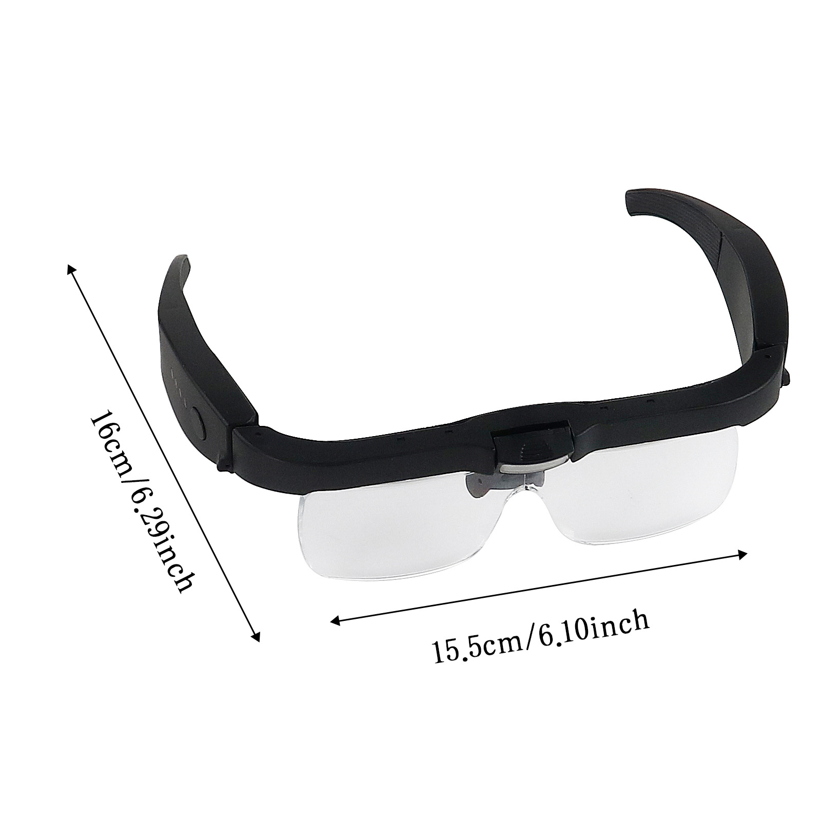 Multiometric can be foldable mirror shelf head wearing magnifying…