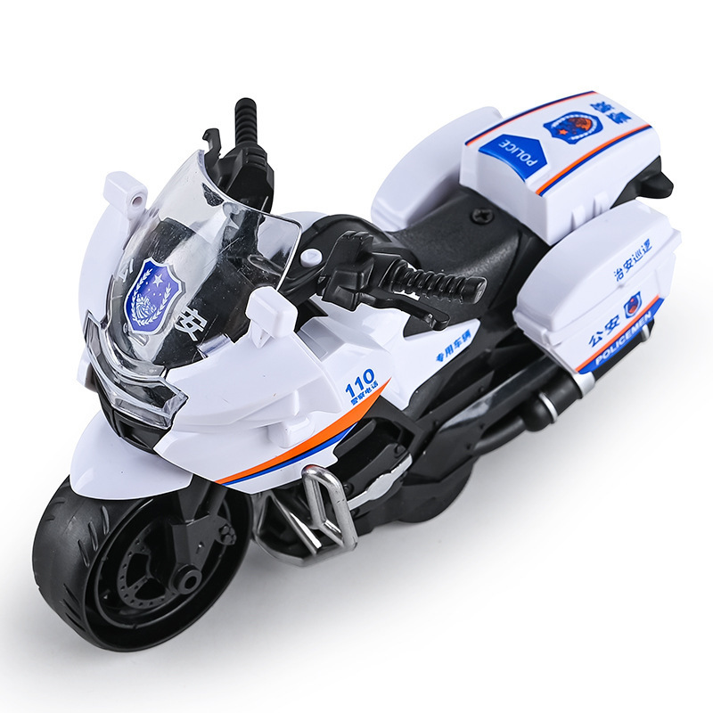 Modelo de coche de simulación motocicleta inercial para niños colisión deformable coche de policía especial juguete regalo al por mayor