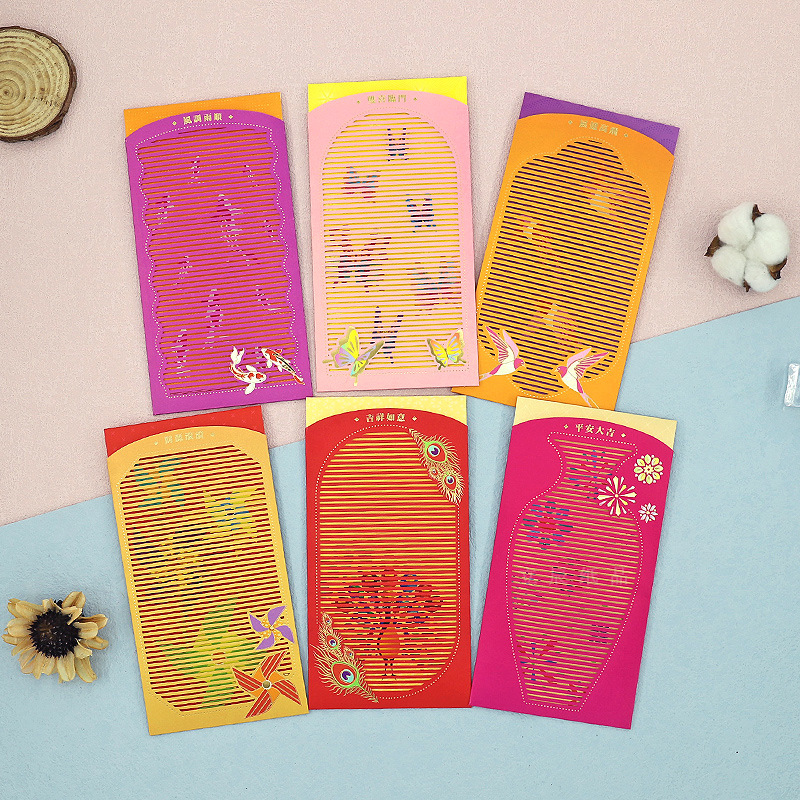 Hollow personalized new creative red envelope wedding gift exquisite red envelope three-dimensional New Year and Spring Festival red envelope wholesale