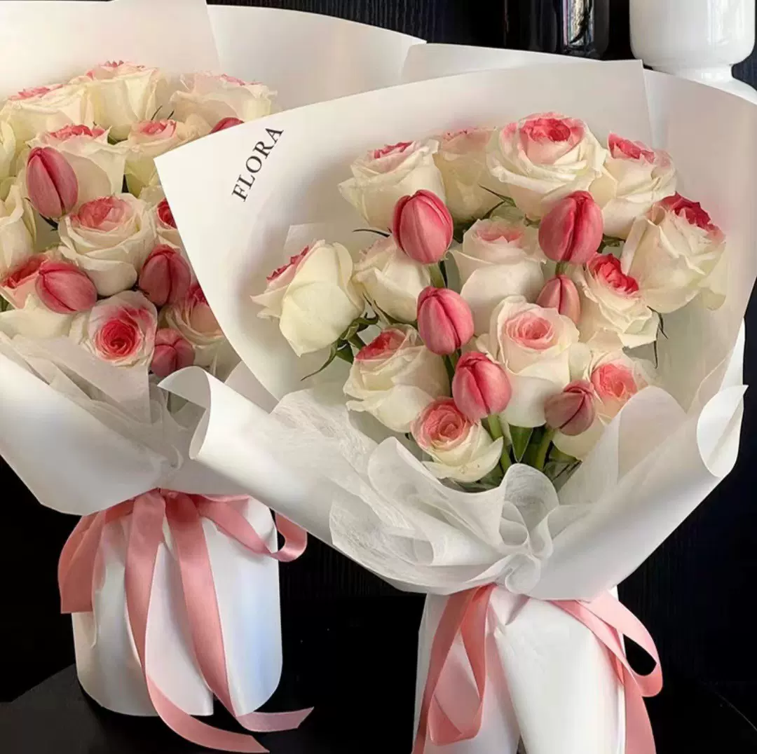 永生花仿真香皂花七夕情人节玫瑰郁金香花束浪漫高级感礼物花束