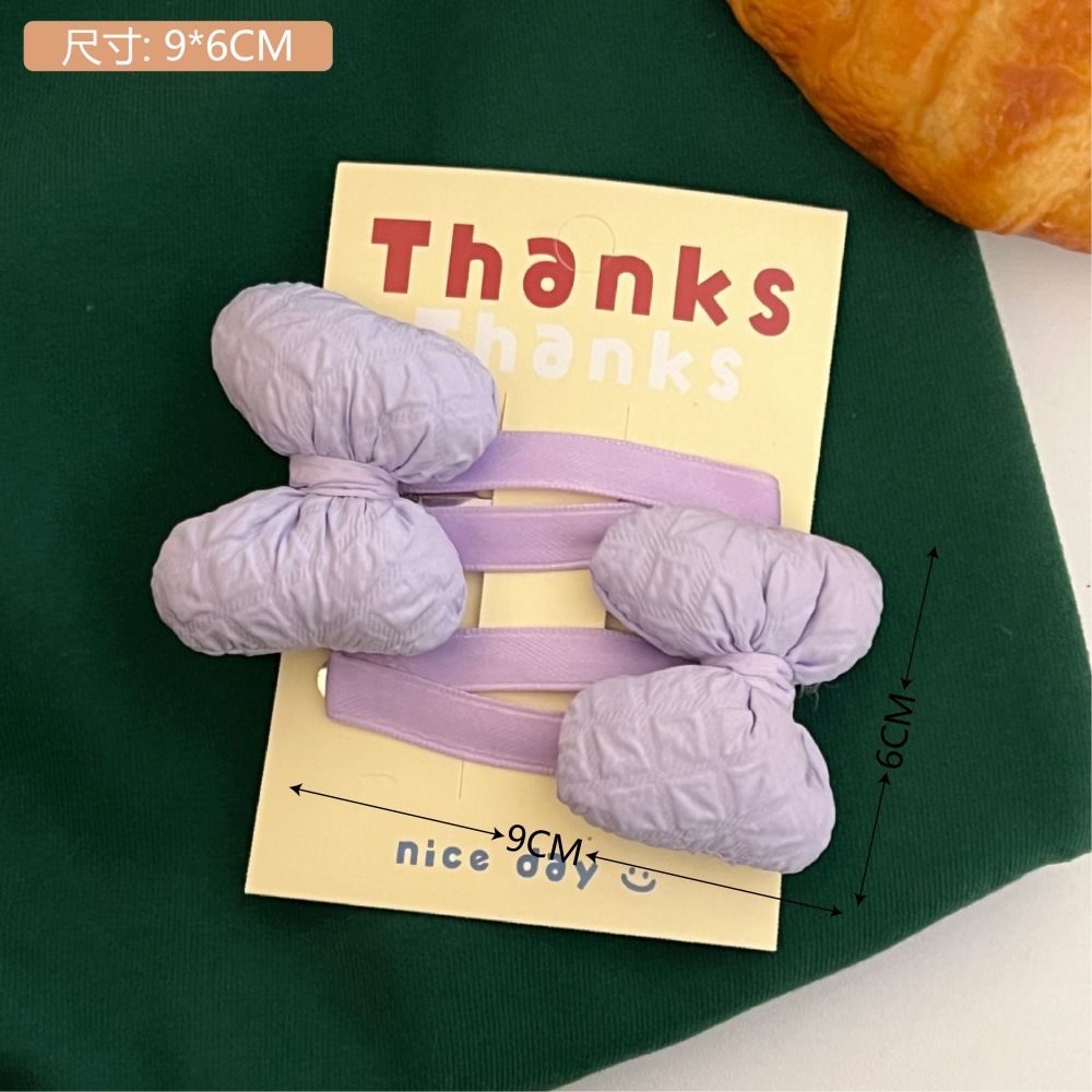 Nuevo macaron arco gordo dulce lindo BB clip para el cabello para las niñas clip de borde de frangeo universal clip