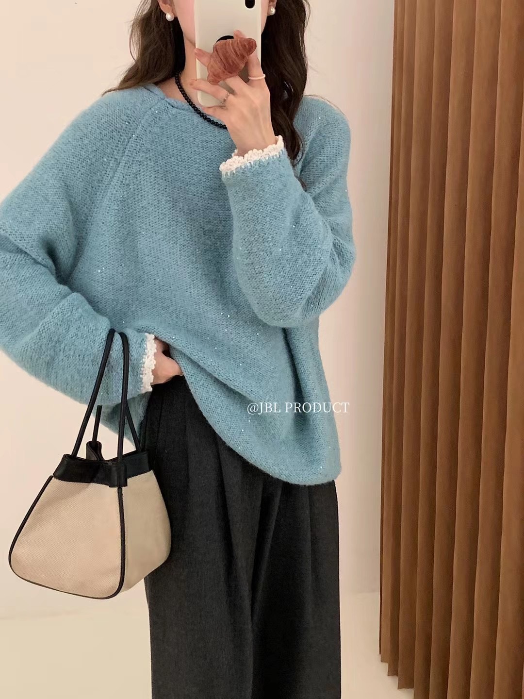 C3494 820K ÁO LEN NỮ DANTYHO ÁO LEN MÙA XUÂN THU ĐÔNG HỌA TIẾT HOA THỜI TRANG NỮ G03 SẢN PHẨM MỚI