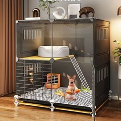 ウサギのケージ家庭用室内睡眠小巣ウサギの噴尿防止専用別荘の特大サイズのオランダ豚モルモット