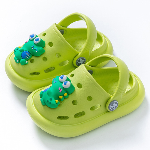 Children's Slippers Summer Baby Boys Cartoon Cute Croc Shoes Girls Indoor Non-Slip Soft Bottom Infant Toddler Slippers
