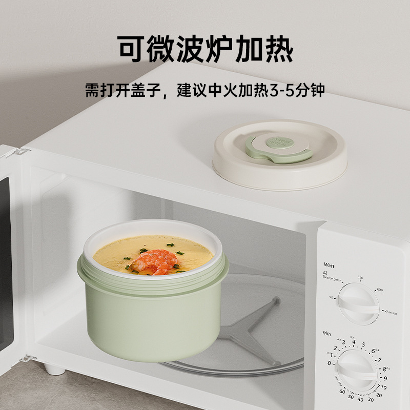 サラリーマン向けの断熱ランチボックス 2025 新しい電子レンジ対応セラミックライナーランチボックス、食事アーティファクト付き|undefined