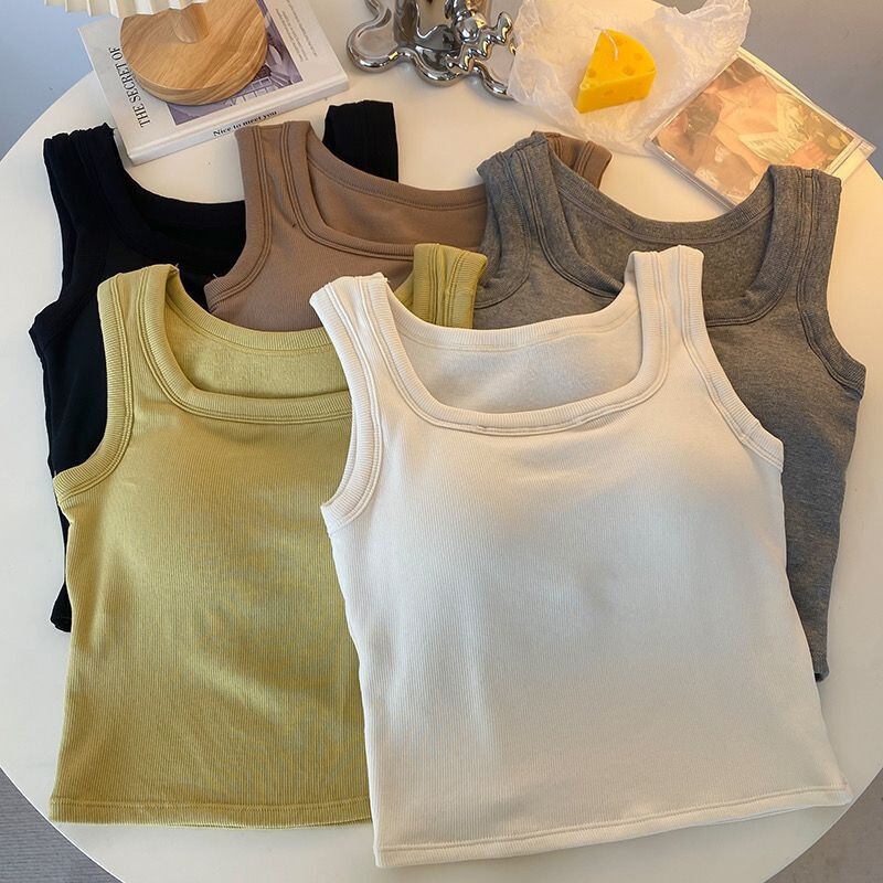 25 New Summer Seamless Vests with Chest Pads to Gather Side Breasts, Integrated Bra-Free Brushed Underwear for Women 25 New Summer Seamless Vests with Chest Pads to Gather Side Breasts, Integrated Bra-Free Brushed Underwear for Women
