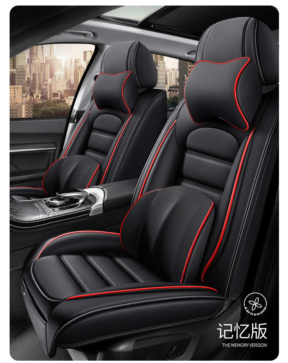 Full-Coverage Car Seat Cushion Cover, Nappa Leather Seat Cover, All-Season Universal Seat Cover, Amazon Source Factory
