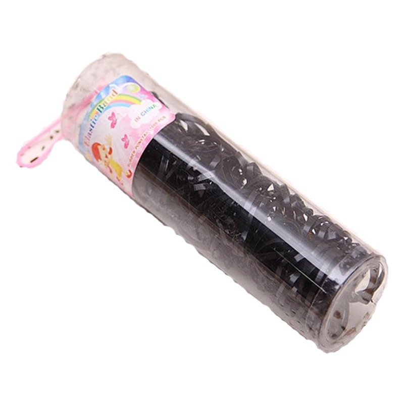 Estilo coreano Venta caliente color Banda de goma desechable banda de pelo de los niños barril banda de pelo no hace daño pelo tocado fábrica ventas directas