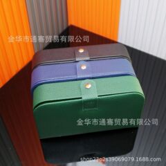 复古荔枝纹便携首饰盒耳钉耳环戒指手镯饰品收纳盒现货简约便携款
