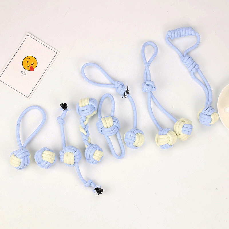 Wholesale Simple Molar Multicolor Braided Cotton Rope Pet Toy Ball Nihaojewelry display picture 8