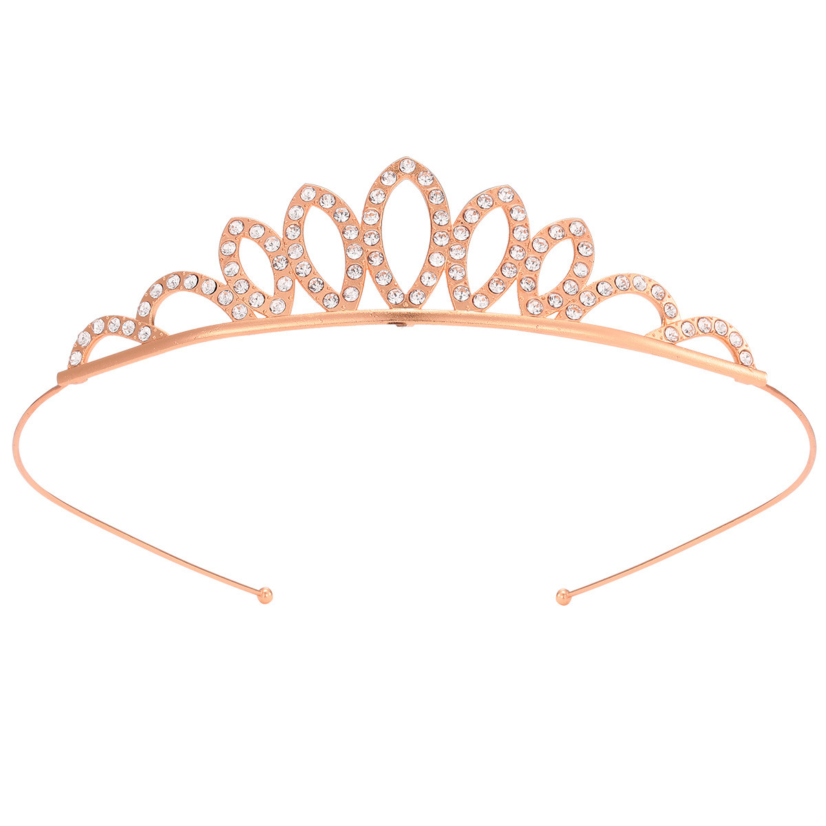 Diadema con Corona de Princesa Infantil de Metal Galvanizado para Cumpleaños y Fiestas image 52