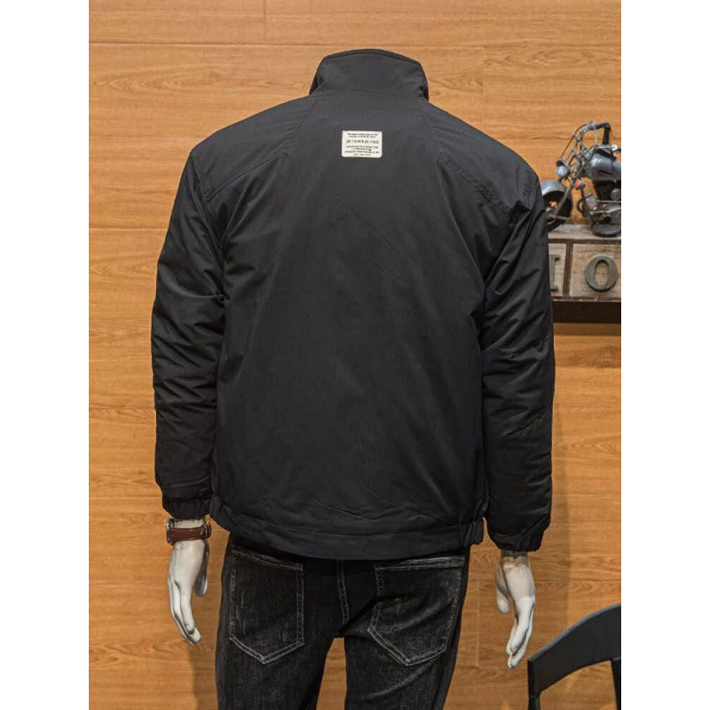 Autumn Minimalist Casual Solid Color Top Trend Slim Fit Autumn Style Stand Up Collar Workwear Jacket_voghion.com