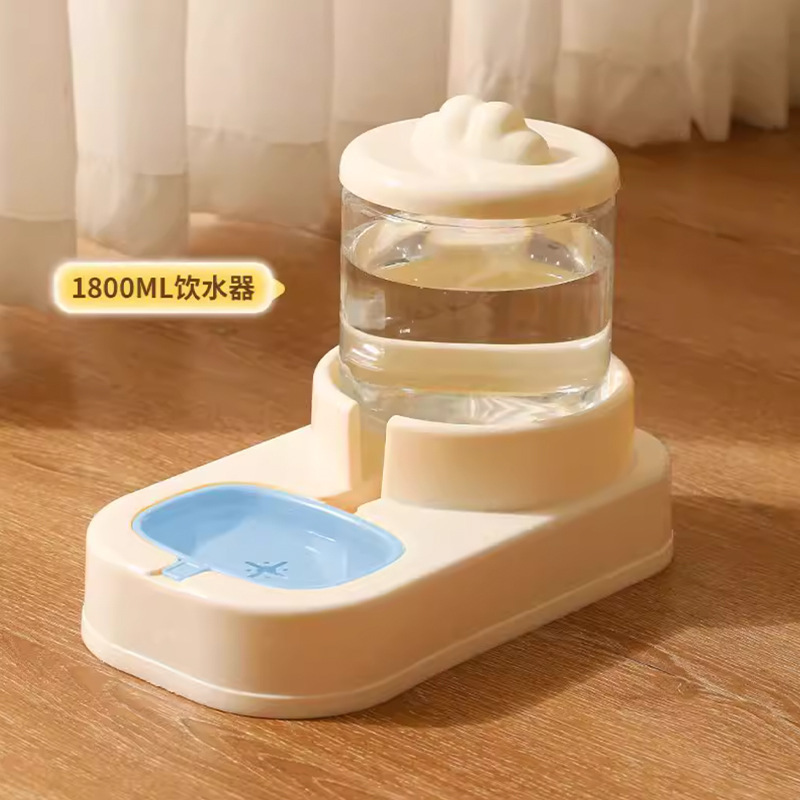 越境新品ペット一体給餌給水器大容量猫犬通用猫碗犬盆ペット用品|undefined