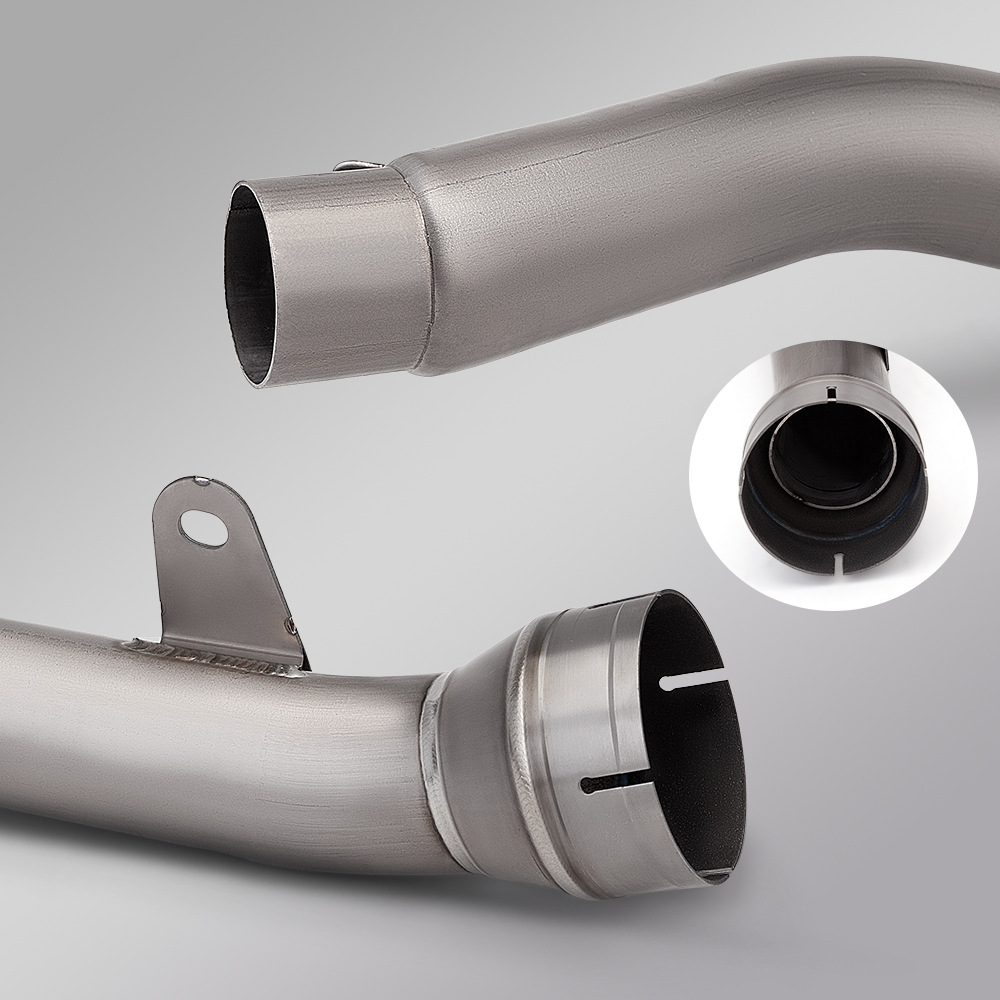 Zx10R Mid-Section Exhaust Pipe Motorcycle Modification Connects to the Original Rear Section Without Damage, Direct Connection 2021-2024